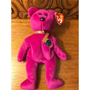Ty Beanie Baby, Millennium Beanie Baby Bear, 2000, 1999, Child Free Home